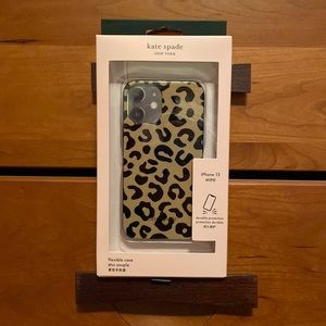 New! Kate Spade Leopard print iPhone 12 mini case